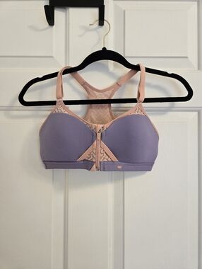 SheFit Exhilarate Dusty Violet And Rose High Impact Sports Bra Size Small